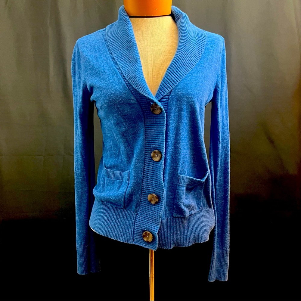 Massimo royal blue lightweight cardigan - size small